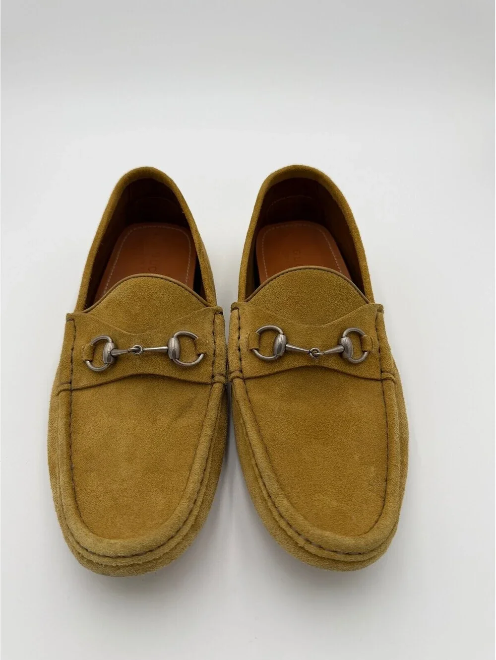 Gucci Horsebit Driver mustard Loafers Mens Size 11.5/44.5